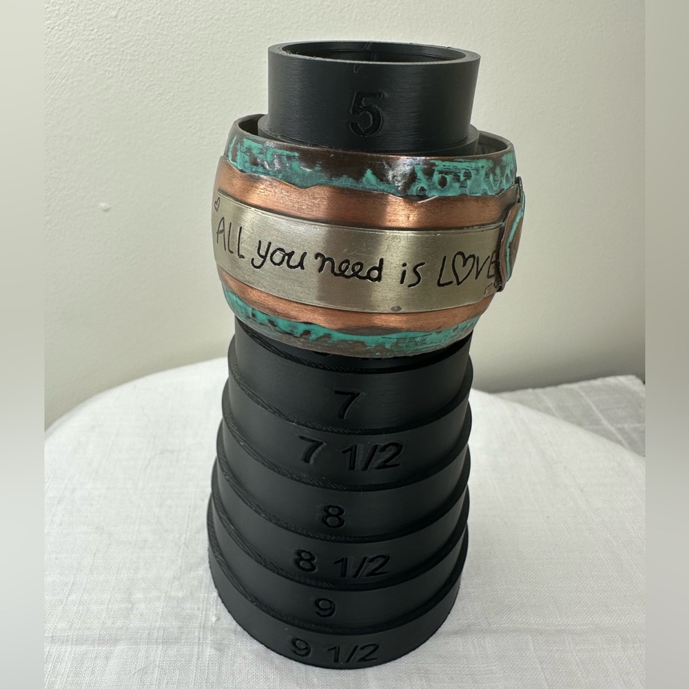 All you need is Love Turquoise and Copper Cuff